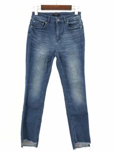 JEANASIS ジーナシス カットオフ スキニー デニムパンツ sizeS/青 ■■ ☆ dlb8 レディース