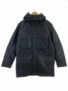 LANDS’ END ランズエンド フード付き ダウン ジャケット sizeM/黒 ◆■ ☆ dlc5 メンズ