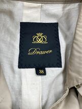 Drawer ドゥロワー ベルト付き トレンチ コート size38/ベージュ ◇■◎ ☆ dlc5 レディース_画像7