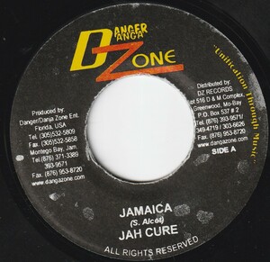 JA盤7”EP★Jah Cure★Jamaica★Never Alone / Jah More★Sunshine Riddim★2004年★Danger Zone★超音波洗浄済★試聴可能★