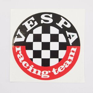 Sticker -VESPA Racing Team- 60mm ステッカー VESPA ベスパ 50s 100 ET3 PX200E PX150E PX125E SPRINT GTS GTV LXV LX SPRINT S