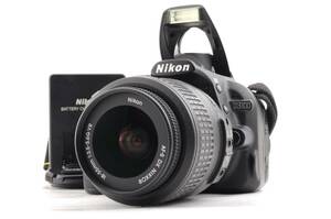 シャッター回数 8454回 動作品 ニコン Nikon D3100 レンズ AF-S DX NIKKOR 18-55mm f3.5-5.6G VR デジタル一眼カメラ 充電器付 管K5141
