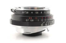 フォクトレンダー VOIGTLANDER COLOR-SKOPAR 35mm f2.5 Mマウント MF 一眼カメラレンズ 管K5243_画像5