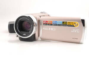 動作品 JVC Everio エブリオ GZ-E265-N FULL HD ピンクゴールド ビクター デジタルビデオカメラ 充電ケーブル付 管K5369
