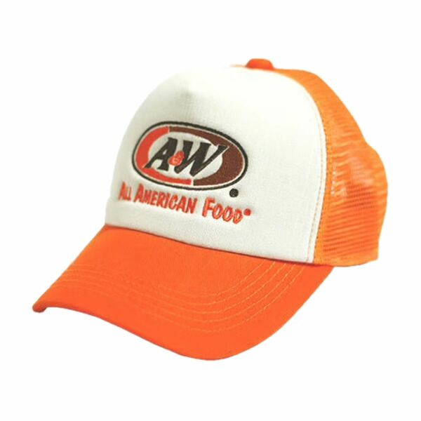 【沖縄】A&W エンダー メッシュロゴキャップ（オレンジ）