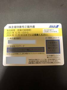 ナビ通知は送料無料★ANA 株主優待券　1枚★全日本空輸 割引券