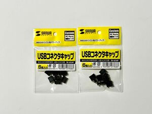 サンワサプライ USBコネクタキャップ TK-UCAP 6個×2