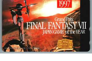 【未使用】FINAL FANTASY VII」 GAME of the YEAR 1997　テレホンカード テレカ　-22-