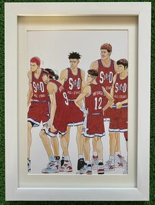 【額装品】スラムダンク　SLAM DUNK 海外版イラスト　井上雄彦　J 検)セル画　原画　ポストカード　イラスト　ポスター