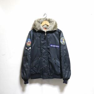 希少【U.S. AIR FORCE】JACKET /USAF フライトジャケット/ミリタリー ALPHA アルファ/ジャケット ブルゾン/TOMCAT