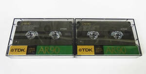 ★ TDK カセットテープ AR90 ノーマルポジション タイプⅠ 2本 使用品 全て爪有り ★定形外郵便250円★