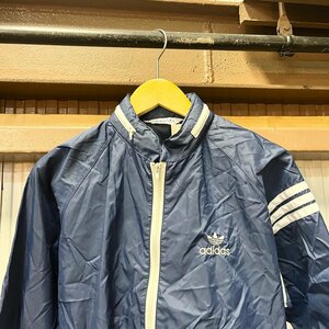 adidas ヴィンテージ ナイロントラックジャケット Mサイズ ネイビー/紺 アディダス digjunkmarket