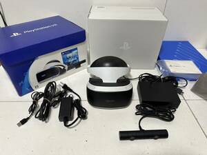 【SONY PS4 PSVR CUH-ZVR2 CUHJ-16006 本体 カメラ プロセッサーユニット ACアダプタ ケーブル】【簡易チェック/通電起動確認済み】