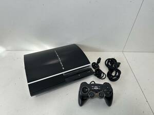 【ソニー PS3 本体セット FW 4.88/ 高容量HDD 120GBへ換装済み】CECHL00【動作確認済み】クリアブラック コントローラー