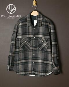 XP08　ドイツ　BLACK CANNON　シャツ　メンズ　XL　ウールジャケット　ウールシャツ　綿　厚手　ウール　カジュアル　保温　秋冬