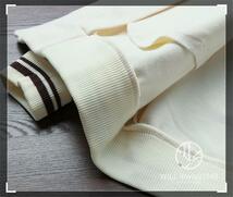 HAS33　スタジャン　メンズ XL(日本サイズでL程度) 　刺繍 ジャンパー ジャケット　ヤング　ブルゾン 立ち襟 春秋 　ベージュ_画像7
