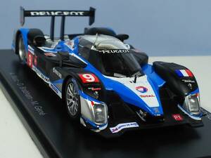 難有り品 PEUGEOT 908 HDi FAP-Winner Le Mans 2009 #9 第17号 ルマン24時間レース Hachette/Spark 送料410円 同梱歓迎 匿名配送