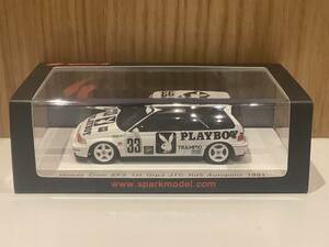 スパーク ホンダ シビック EF9 1st Grp3 JTC オートポリス プレイボーイ 1991年 1/43 spark