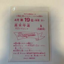 カルビー プロ野球カード　1979年　中日　高木守道②_画像2