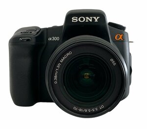 『USED』 sonny ソニー SONY α300 DSLR-A300K ZoomLensKit バッテリー3個セット デジタルカメラ