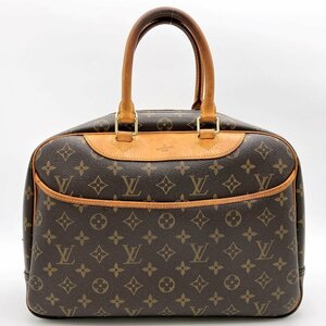 LOUIS VUITTON ルイ・ヴィトン ボーリング ヴァニティ ドーヴィル モノグラム ハンドバッグ ブラウン PVC レディース M47270 USED