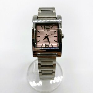 CASIO 【カシオ】 LTP-1283 腕時計 文字盤ピンク シルバー レディース ファッション 時計 小物 USED