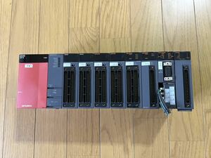 MITSUBISHI 三菱電機 PLC シーケンサ Q38B Q61P-A2 Q02HCPU QX42 QY42P QD75D4 QD75D2 QJ71C24 QD62 11点セット