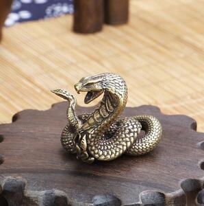 十二支蛇真鍮の置物