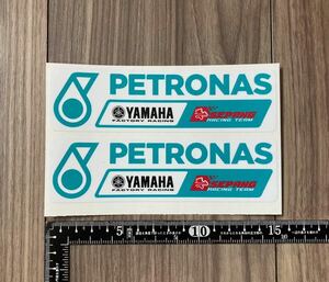 ★送料無料★Yamaha Petronas Sponsor Bike MotoGP Sticker Decal ヤマハ ペトロナス ステッカー シール デカール 150mm x 40mm 2枚セット