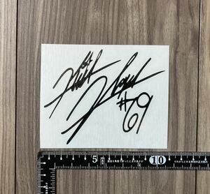 送料無料 Nicky Hayden #69 Decal Sticker ニッキー ヘイデン ステッカー シール デカール 100mm x 80mm