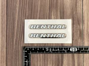 送料無料 Renthal レンサル ホイル カッティング ステッカー シルバー