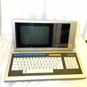【レア】SHARP MZ-2000 パソコン　シャープ　旧型　パーソナルコンピューター　昭和レトロ　アンティーク　オールインワン　カセットデッキ