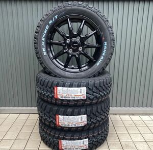 《ホットスタッフ G05》ナンカン FT-9ホワイトレター165/65R14◆4×4 M/Tマッドタイヤ 2022年製　ハスラー サンバー ハイゼット 上げトラ