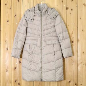 [PT12723] Ran z end down coat double zipper beige group M LAND'S END