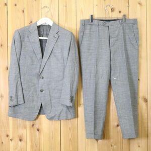 [PT12754] アルマーニコレツォーニ パンツスーツ シングル セットアップ 2つボタン グレー系 52 ARMANI COLLEZIONI