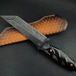 ナイフ　#124　[black]　シースナイフ　VG10　ブッシュクラフト