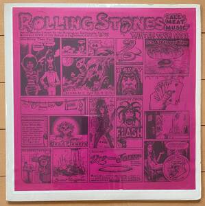 名盤！ 2LP コレクター盤「The Rolling Stones - All-Meat Music Winter Tour 1973」Benefit Concert キースリチャーズ ミックジャガー