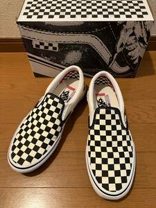 1度着用 VANS SKATE SLIP-ON 27cm 9 ホワイト 白 VN0A5FCAAUH [並行輸入品] ヴァンズ スニーカー スリッポン バンズ スケート