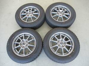 ☆スタッドレスタイヤ＆アルミホイール4本セット中古品【195/65R15】2021年製バリ山☆