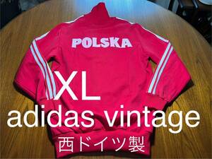 80's adidas トラックジャケット　ジャージ　POLSKA ヴィンテージ　ポーランド　アディダス　TRACK JACKET 西ドイツ製