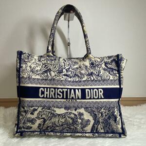 確実正規品 Christian Dior クリスチャンディオール　ブックトート　ミディアム　トワルドジュイ レディース