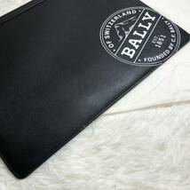 1円〜【新品未使用】 現行品 BALLY バリー セカンドバッグ クラッチバッグ ビジネスバッグ ロゴ金具 ブラック 黒 サフィアーノレザー_画像7