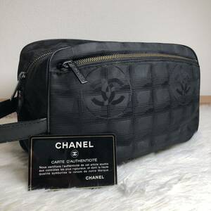 1円■シャネル■CHANEL■ニュートラベルライン■セカンドバッグ■ユニセックス■ブラック■メンズ　クラッチバッグ