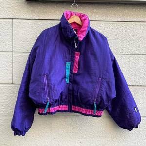 80s 90s USA製 ショート丈 ダウンジャケット デザインジャケット ALPINE DESIGN アメリカ製 古着 vintage ヴィンテージ GOOSE DOWN