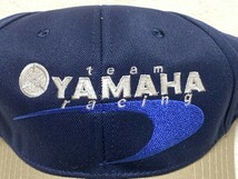 ヤマハ レーシング キャップ 帽子 刺繍ロゴ team YAMAHA racing　新品　フリーサイズ （55~58cm程度） 紺/茶_画像4