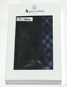 Aquascutum ニットボクサーパンツ　日本製　LL　ネイビー　アクアスキュータム　定価3.410円