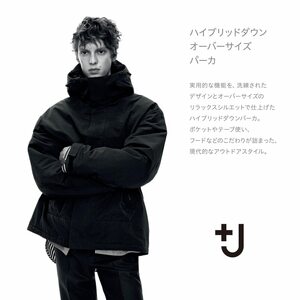 BLACK XL 20AW UNIQLO +J ハイブリッド ダウン オーバーサイズ パーカ