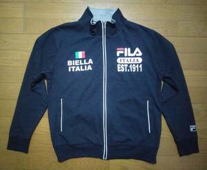 送料520円／メンズＭ○FILA フィラ○ジップアップジャケット　ジャージ上着型／ネイビー