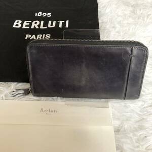 Berluti ベルルッティ イタウバ 長財布 レザー　ブラック　ラウンドジップ　黒　2018年購入　本革