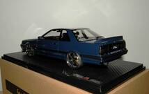 イグニッションモデル IG2107 1/18 Nissan Skyline GTS-R (R31）Blue Black_画像3